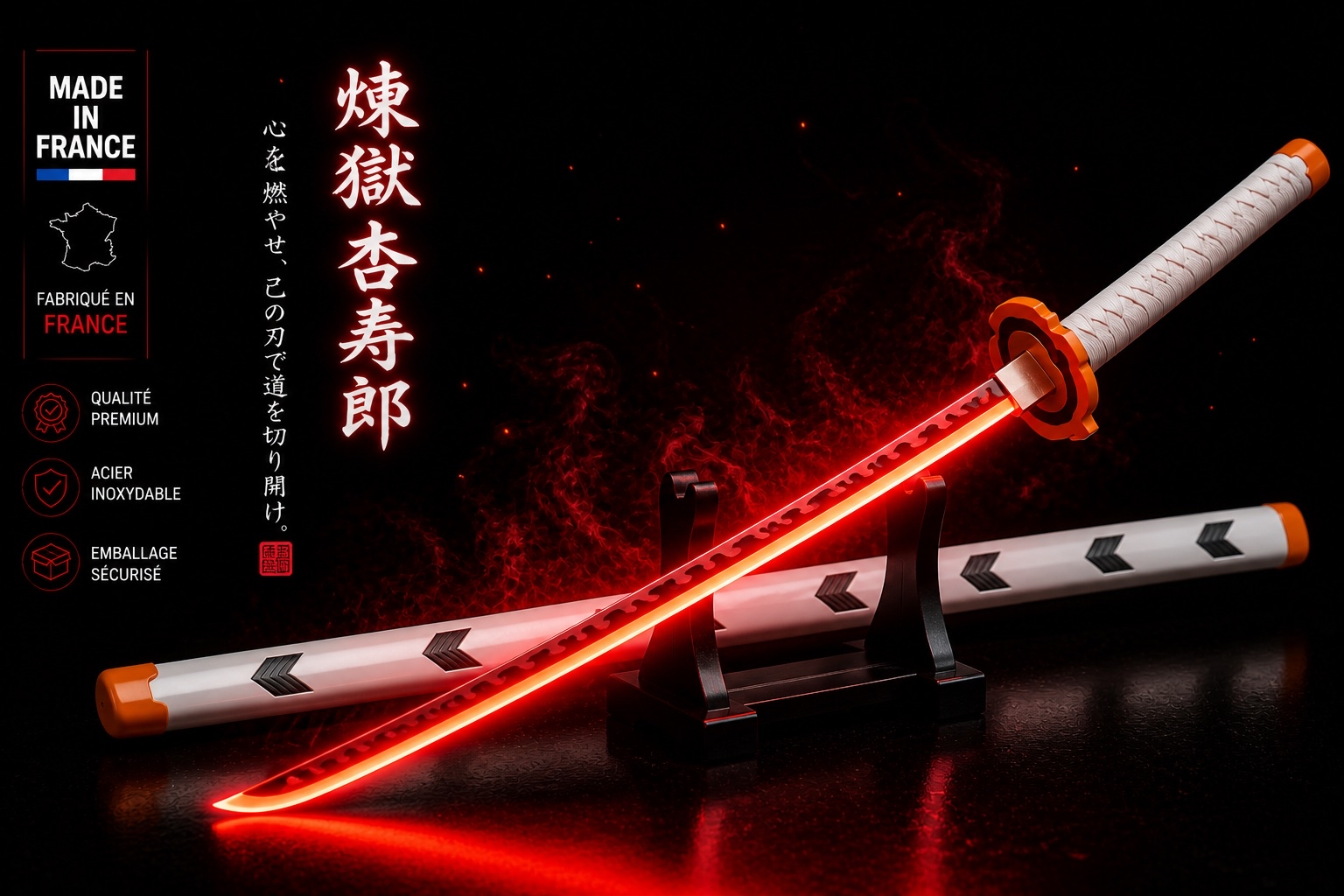 Katana LED & Fumée Demon Slayer